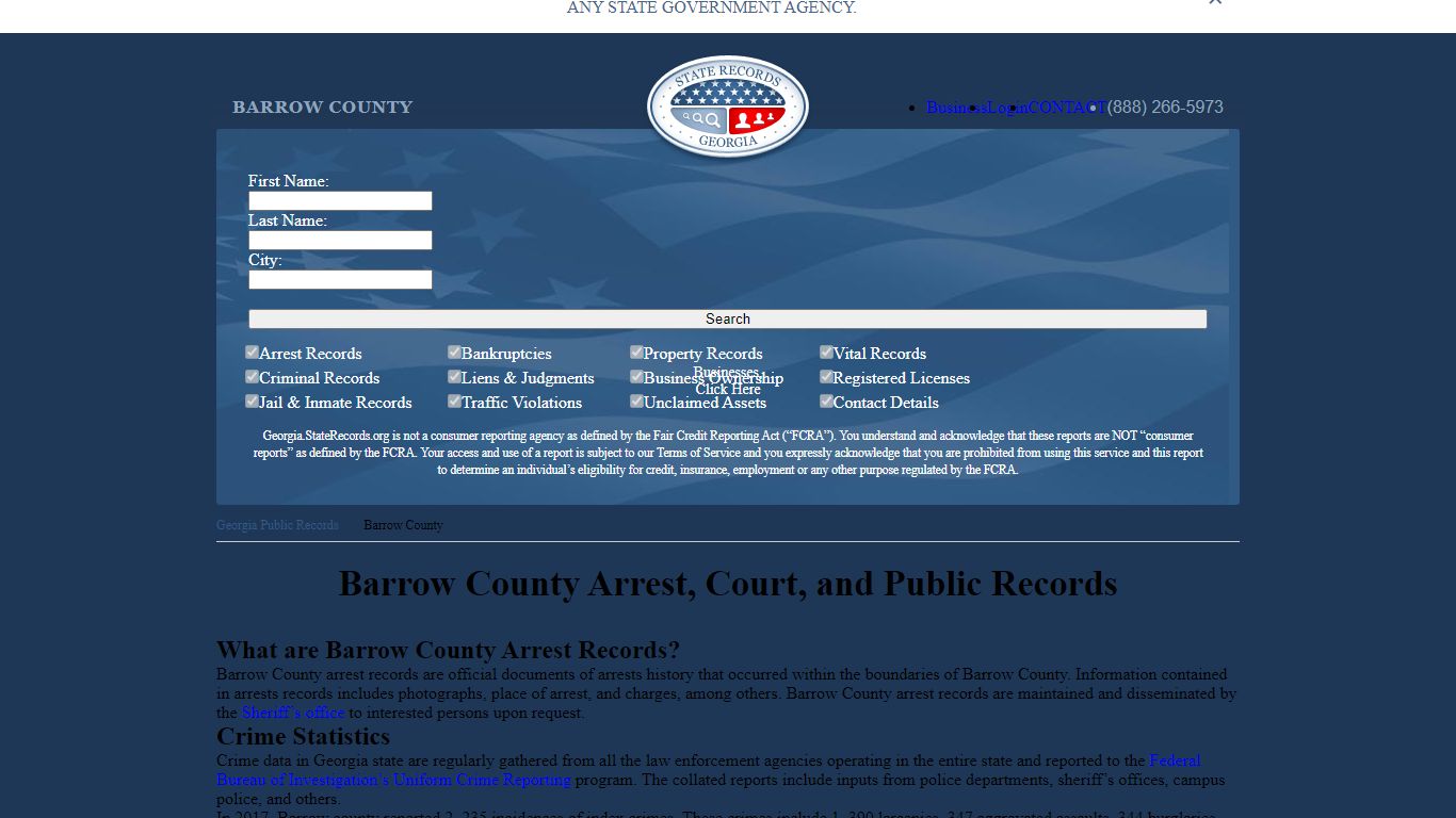 Barrow County Arrest, Court, and Public Records