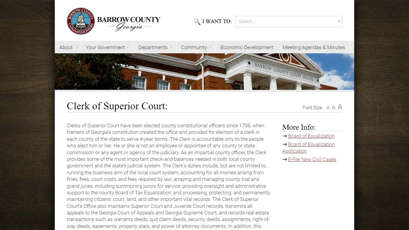 Clerk of Superior Court: - Barrow County, Georgia